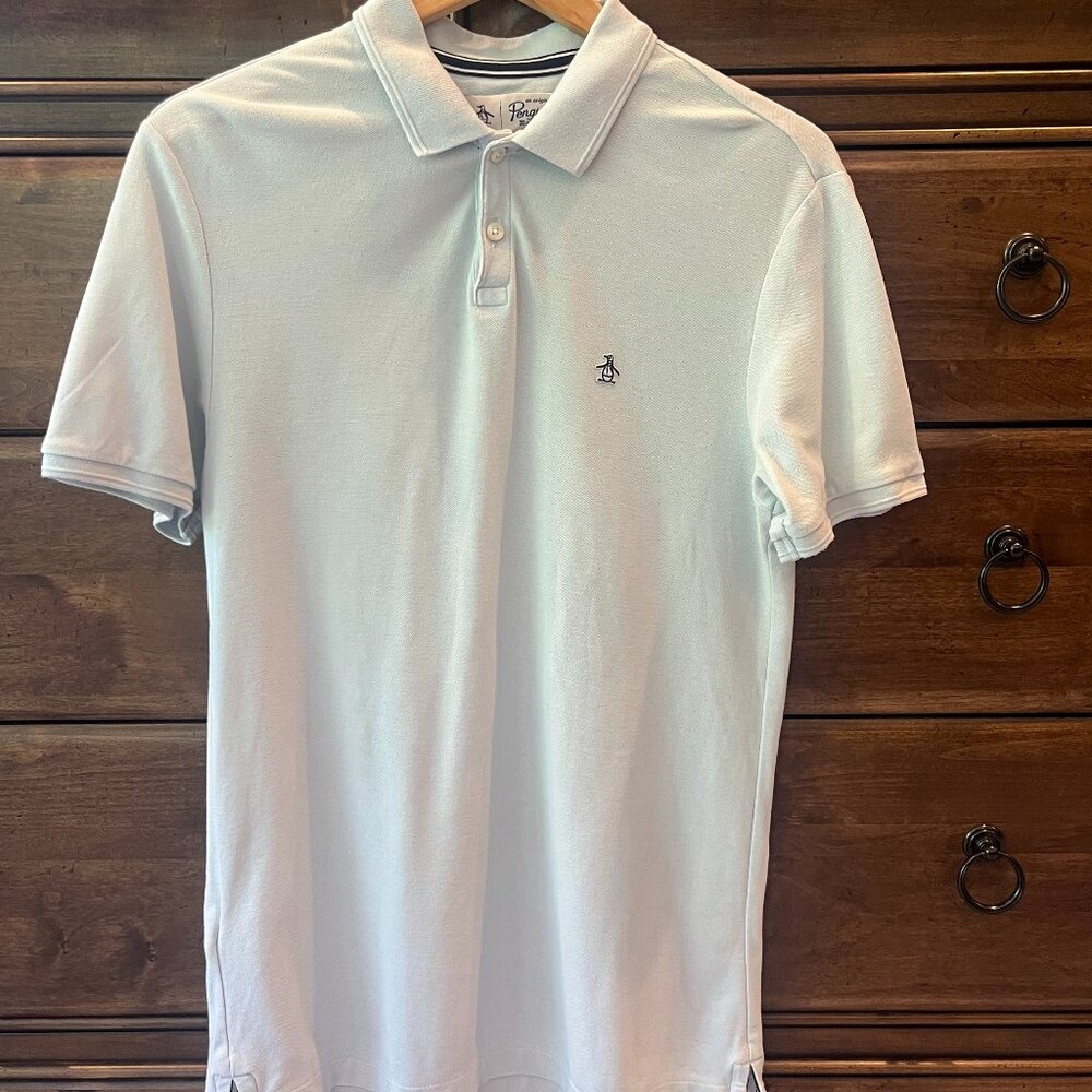 Men's Original Penguin Light Blue Polo Size Mediium